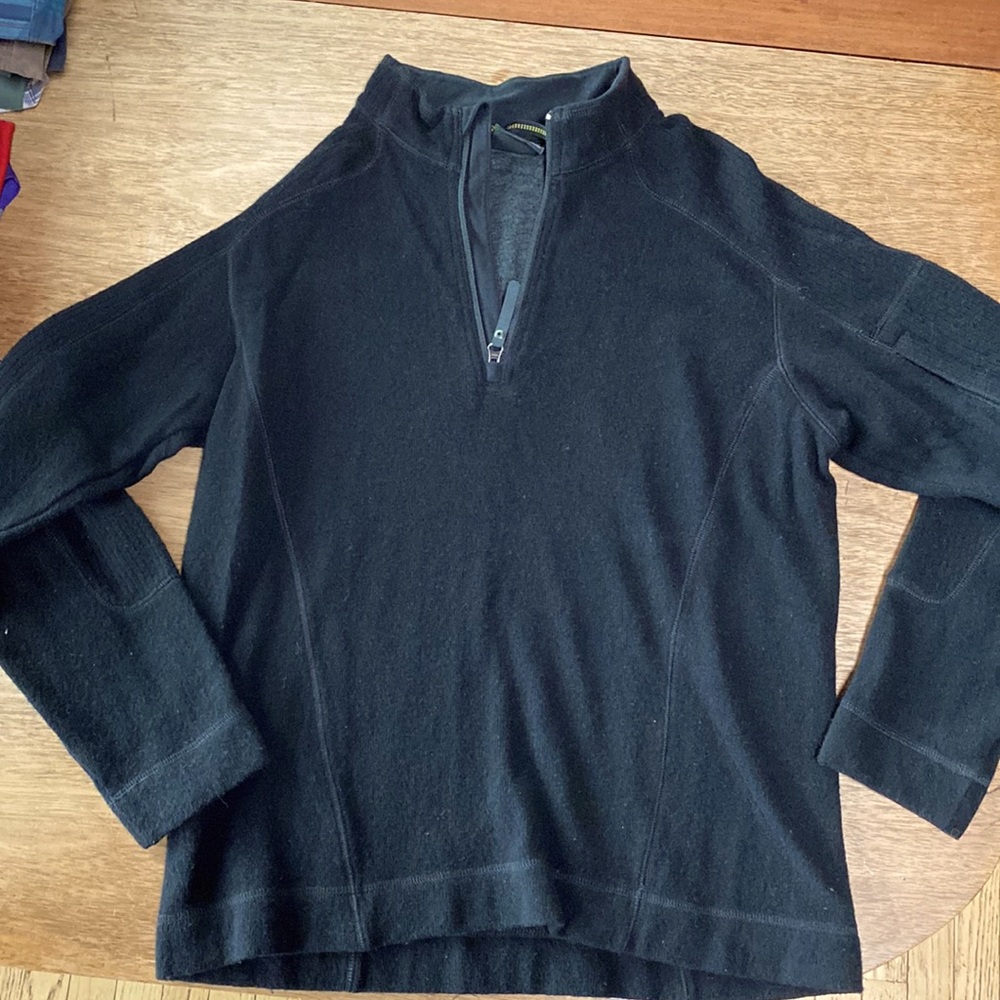Mountain hardware Men’s wool 1/4 zip pullover sweater